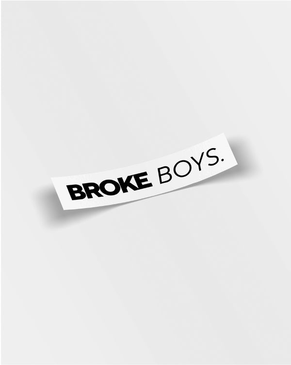 Broke Boys Original Large Window Vinyl