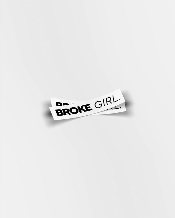 Broke Girl Original Dual Sticker Pack (Small)